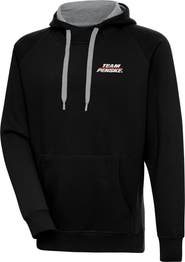 ANTIGUA Men's Antigua Black Team Penske Victory Pullover Hoodie