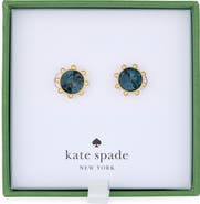 Kate Spade New York gold-tone bezel set crystal stud earrings