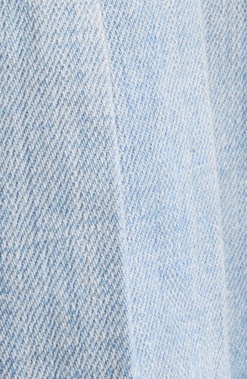 Balenciaga Layered Mini Dress With Denim Skirt Effect In White