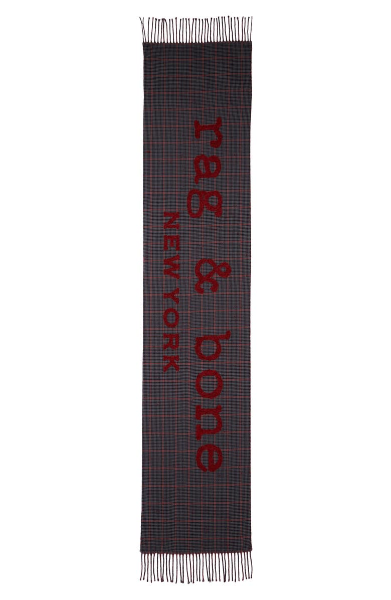 rag & bone Wilshire Logo Scarf, Alternate, color, 