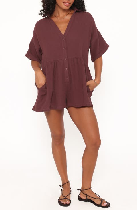 Winny Crinkle Cotton Romper