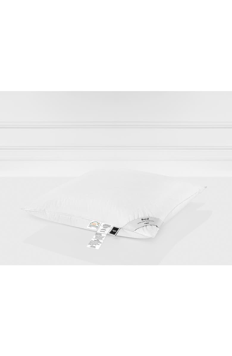 Togas Royal Siberian white goose down pillow, Main, color, White