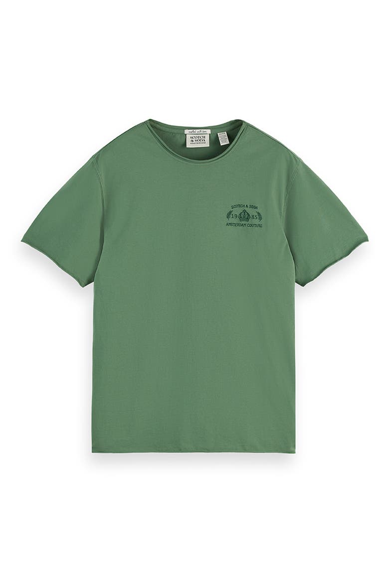 Roll Neck Cotton T-Shirt, Main, color, MYRTLE