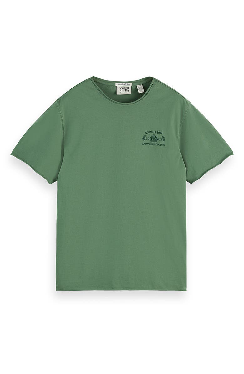 Scotch & Soda Roll Neck Cotton T-Shirt, Main, color, Myrtle