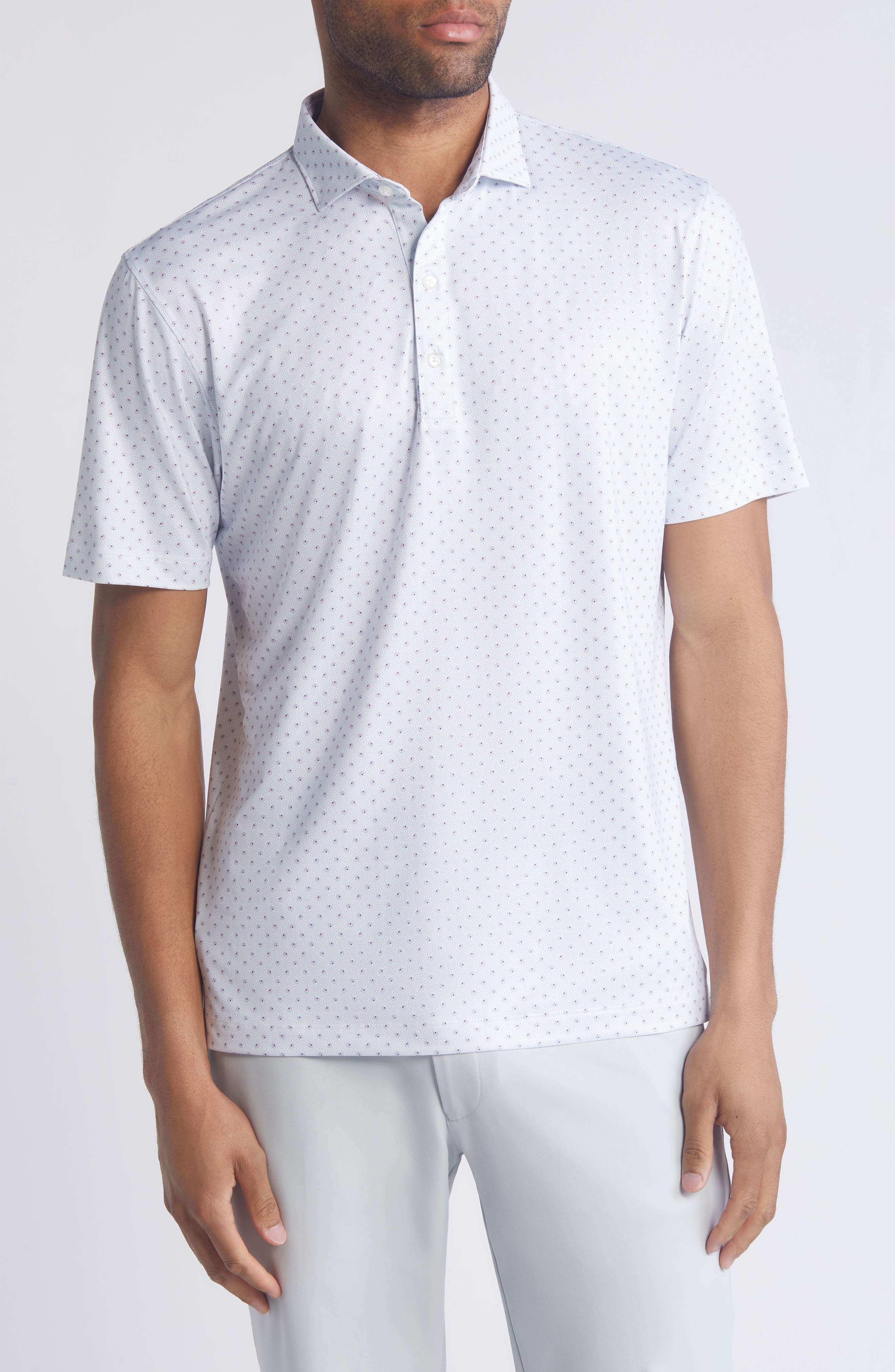Crete Neat Print PREP-FORMANCE Polo