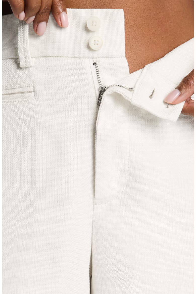 Cotton Blend Shorts, Alternate, color, IVORY