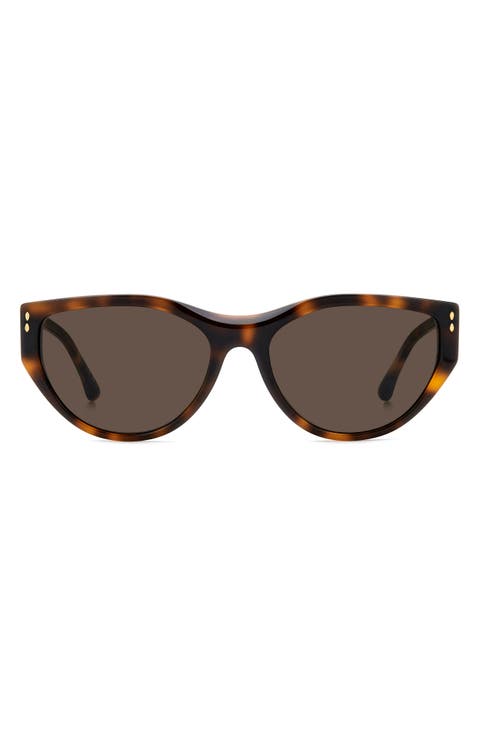 59mm Cat Eye Sunglasses