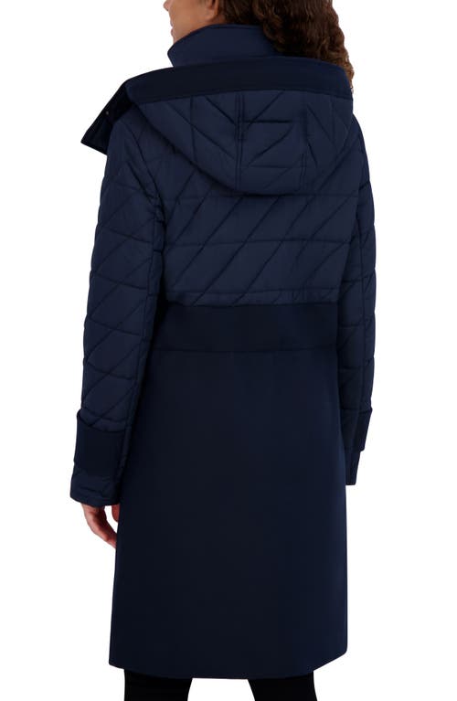 Andrew Marc Synclaire Quilted Coat In Ink