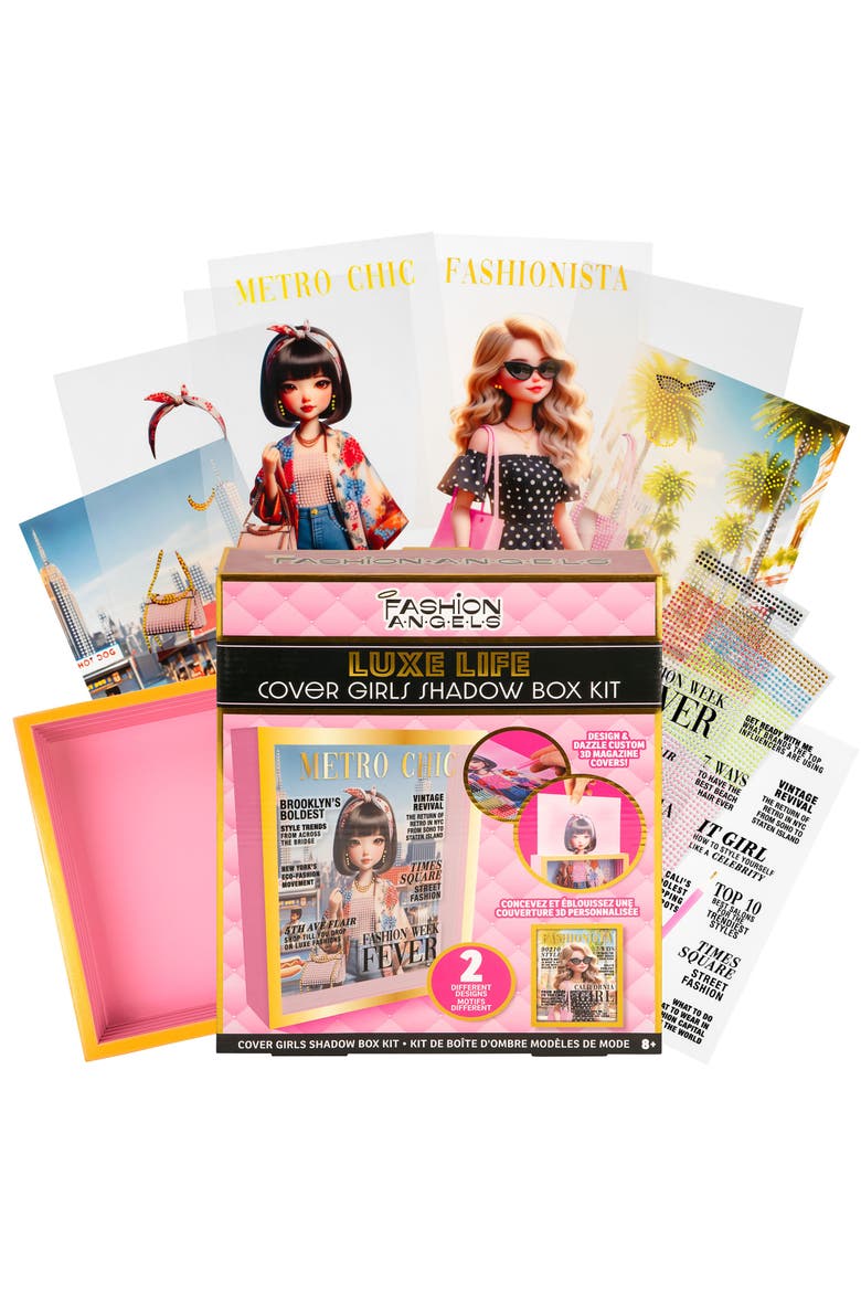 Luxe Life Cover Girls Shadow Box Kit, DIY Craft Set, Kids 8+, Main, color, Multicolored