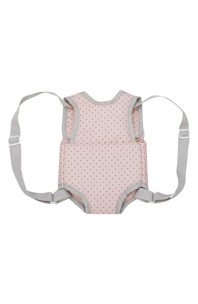 Teamson Kids Olivia's Little World Baby Doll Polka Dot 2-Piece Carrier & Car Seat Set, Alternate, color, Pink