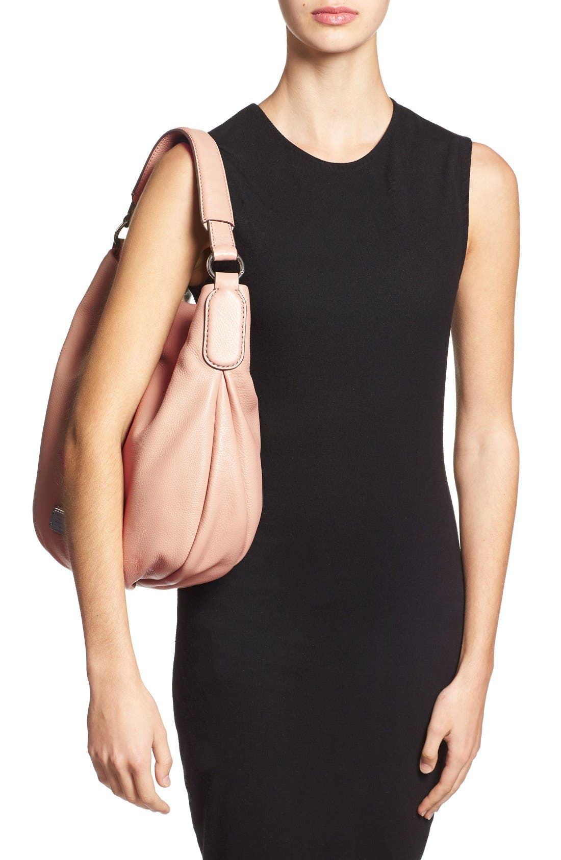 MARC BY MARC JACOBS 'New Q Hillier' Hobo, Alternate, color, CAMEO NUDE
