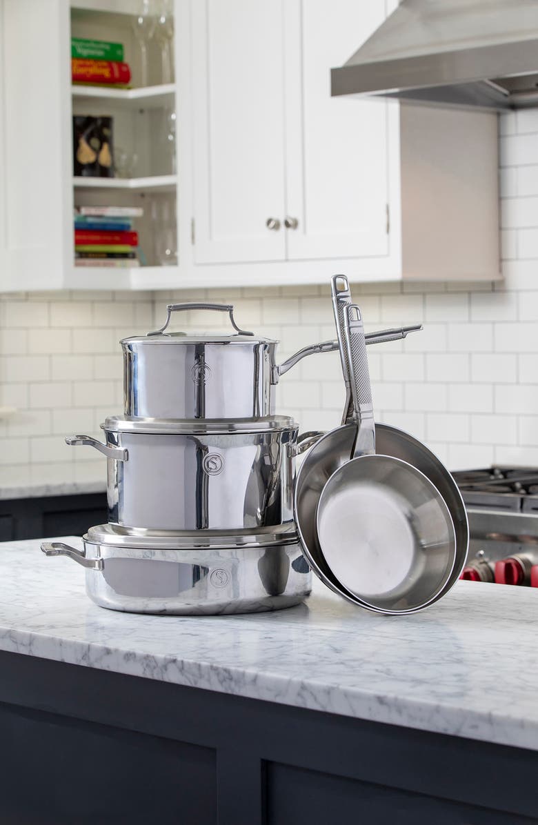 SAVEUR SELECTS Tri-ply 8-Piece Set, Alternate, color, Stainless Steel