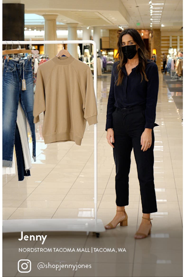 Mock Neck French Terry Pullover video