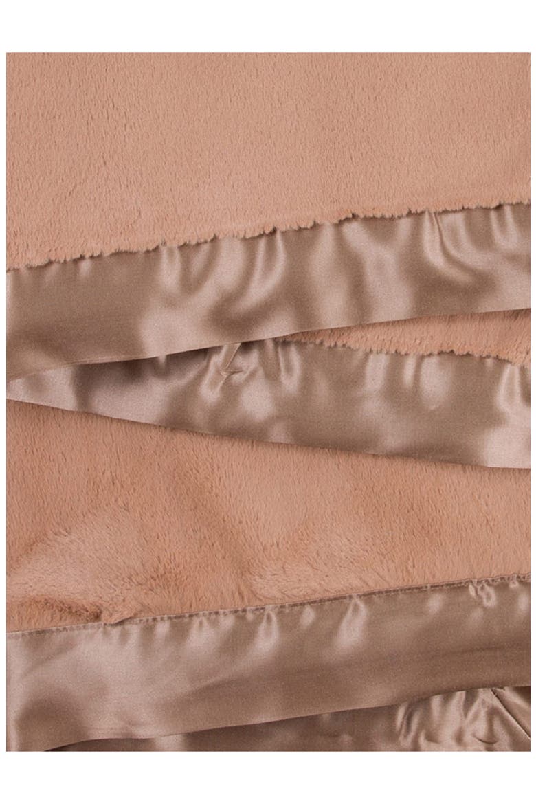 Giraffe at Home Luxe™ Faux Fur Throw, Alternate, color, MOCHA2