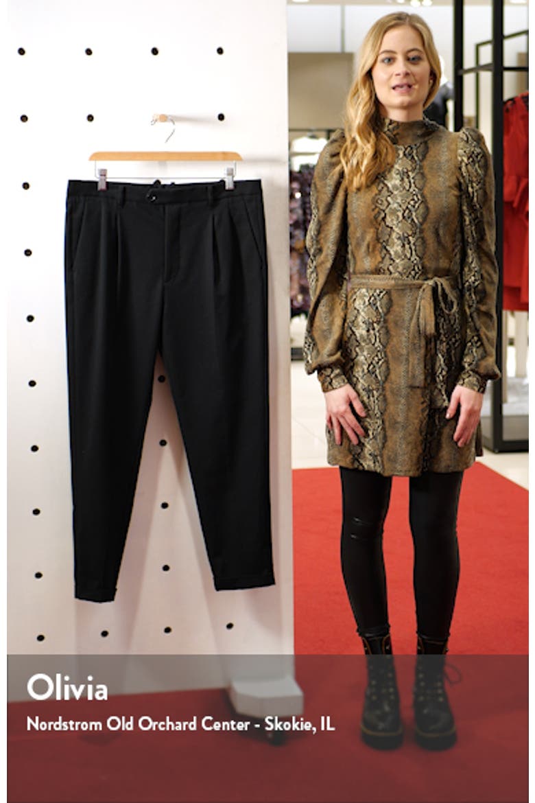 Tallis Pleated Cotton & Wool Trousers video