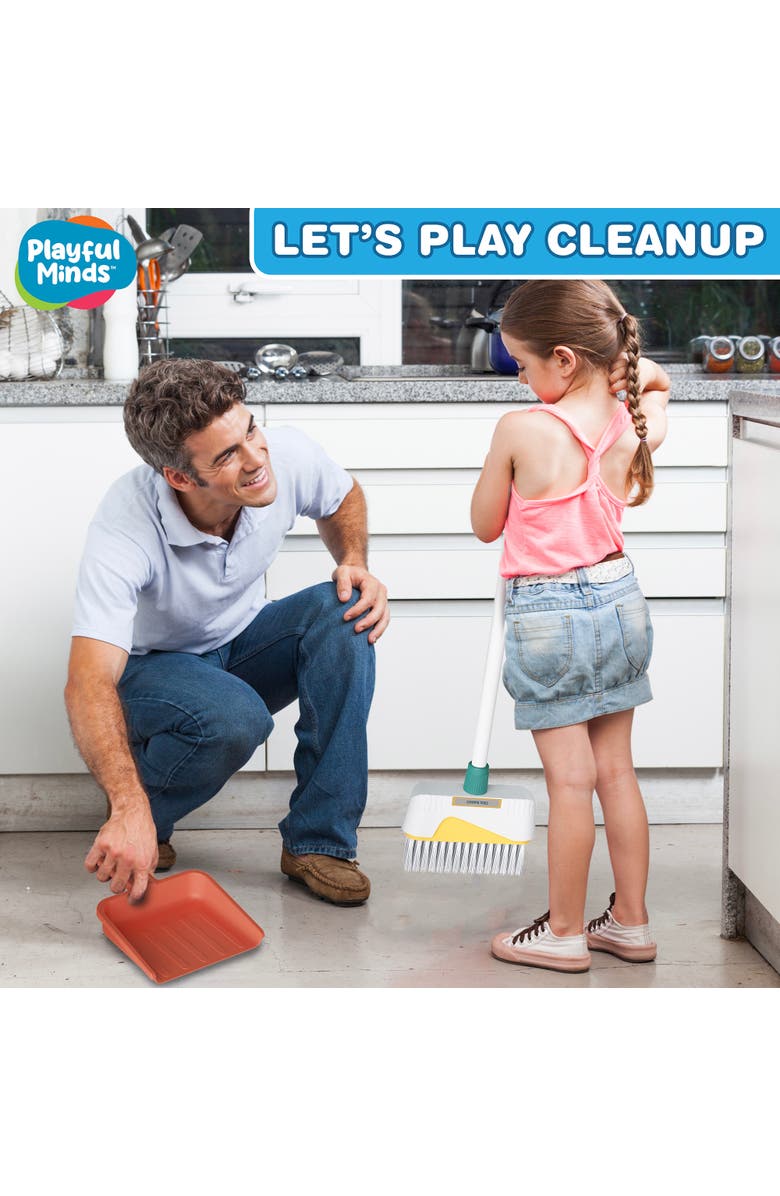 Playful Minds Let
s Play Cleanup 8 Piece Household Cleaning Set, 3+, Alternate, color, Multicolored