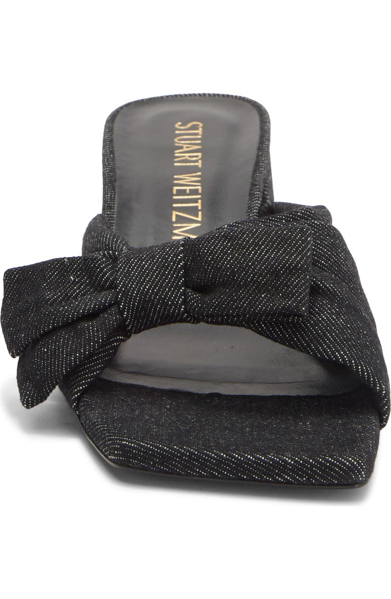 Stuart Weitzman Sofia 45 Slide Sandal, Alternate, color, Black