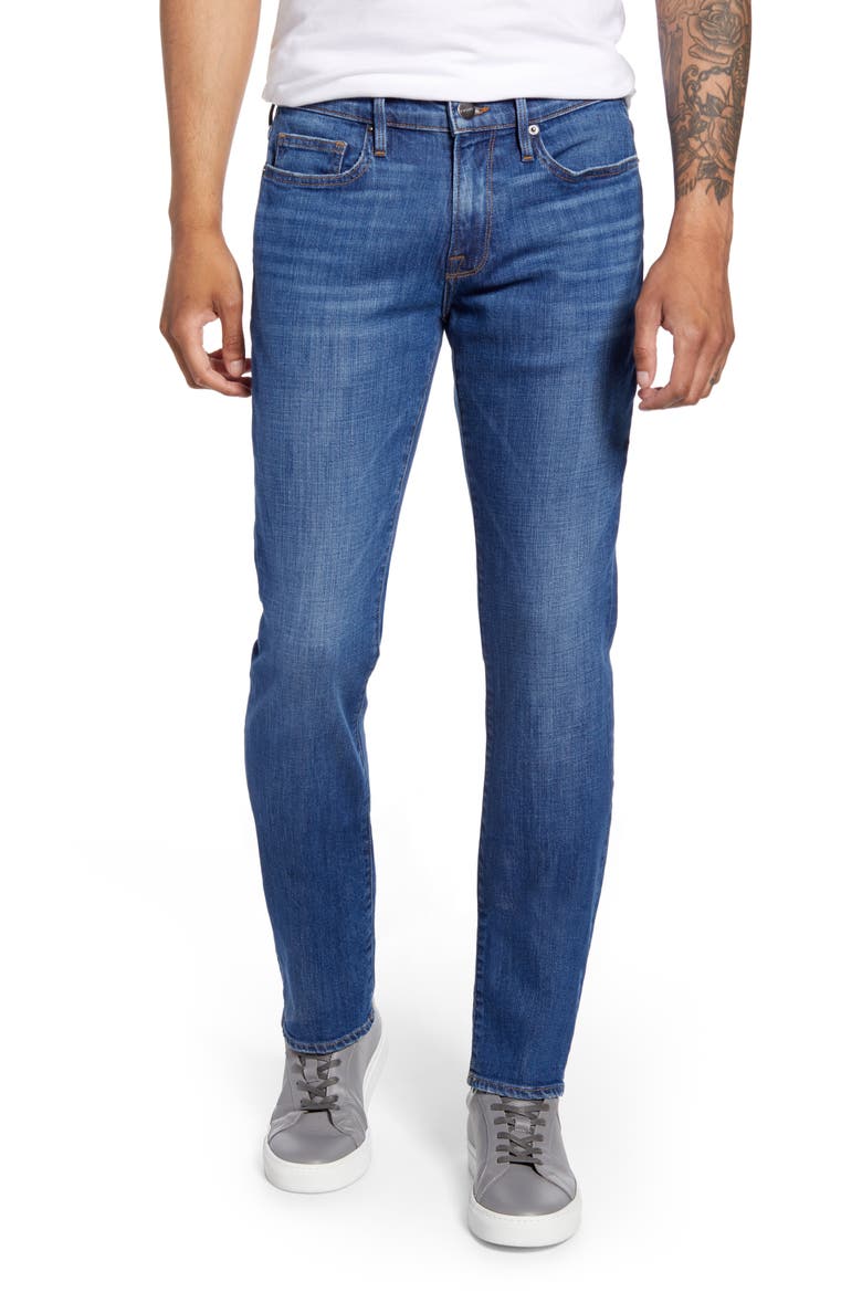 L'Homme Slim Fit Jeans, Main, color, VERDUGO