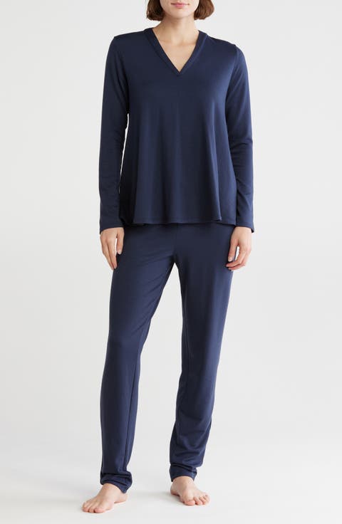 French Terry Long Sleeve Top & Pants Pajamas