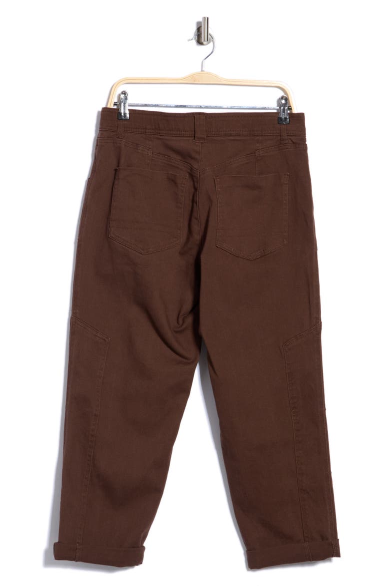 High Rise Tapered Straight Jeans, Alternate, color, COLD BREW