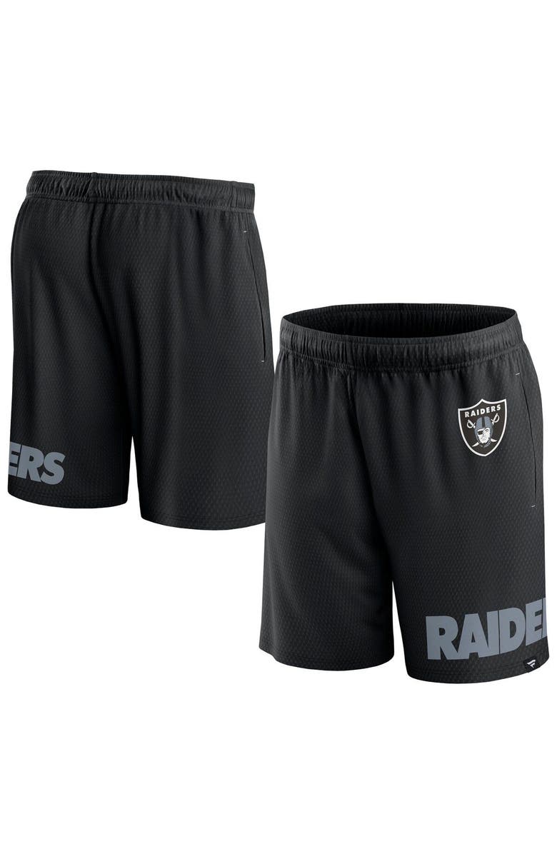 FANATICS Men's Fanatics Branded Black Las Vegas Raiders Clincher Shorts, Main, color, 