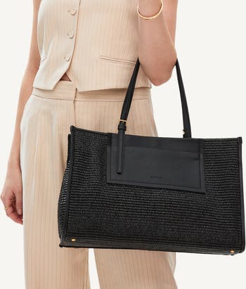 Radley The Burlington - Raffia Large Open Top Tote Bag
