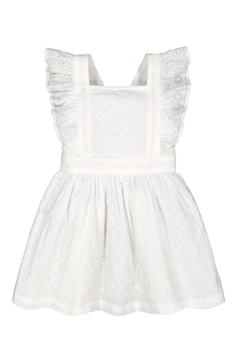 Hope & Henry Girls' Ruffle Apron Dress, Toddler, Alternate, color, 