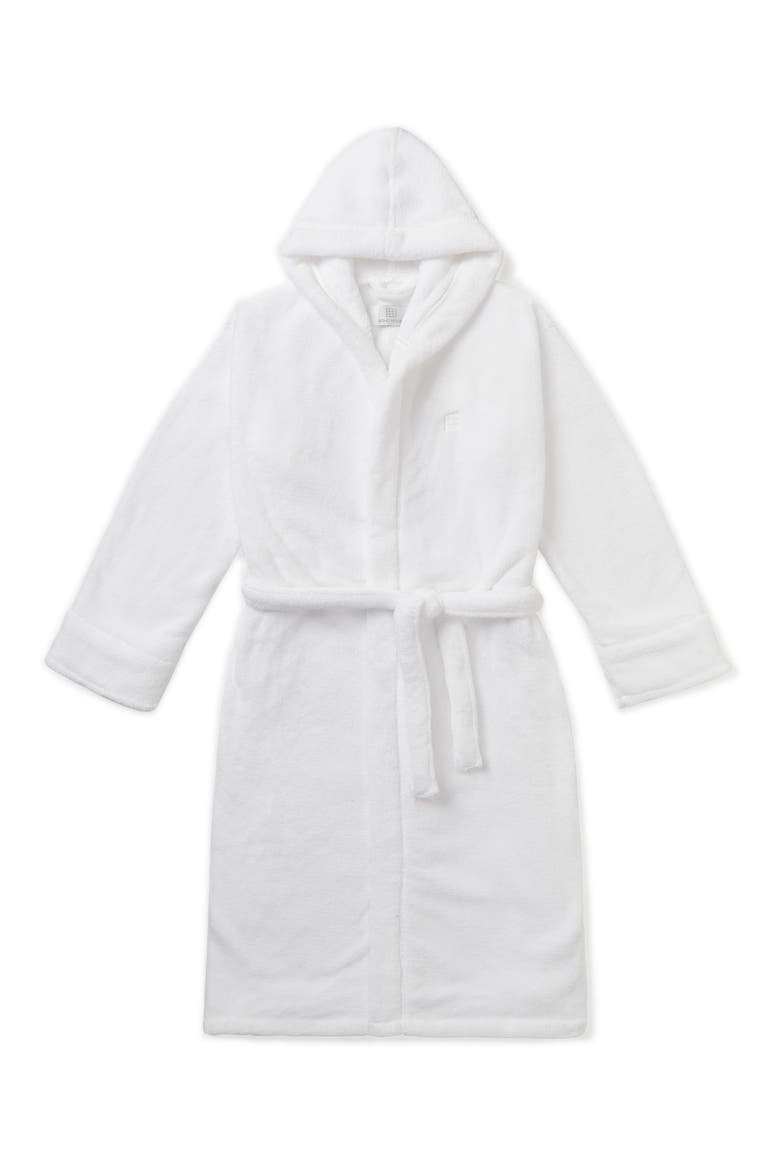 House Plush Hooded Robe, Main, color, WHITE