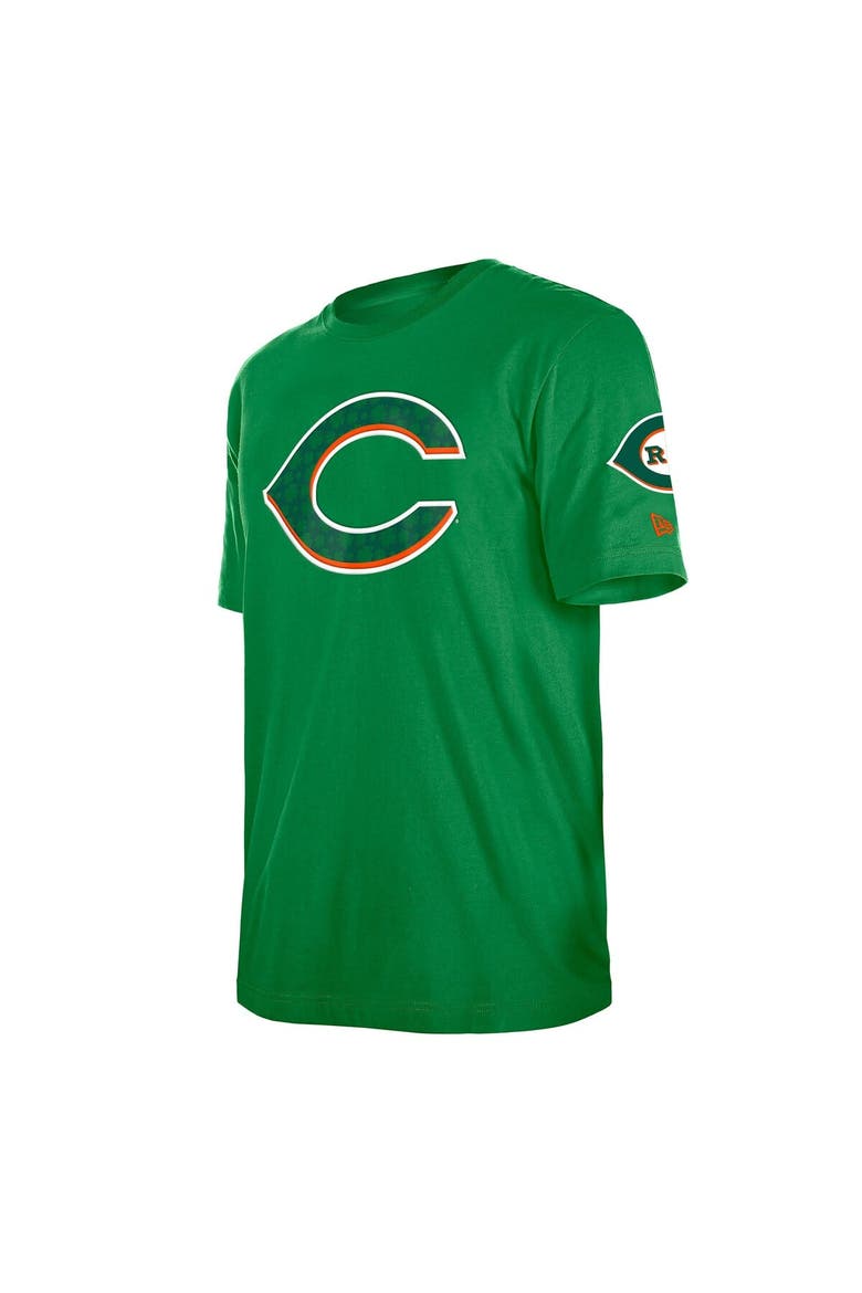 Men's New Era  Kelly Green Cincinnati Reds St. Patrick's Day Shamrock Fill T-Shirt, Alternate, color, Kelly Green