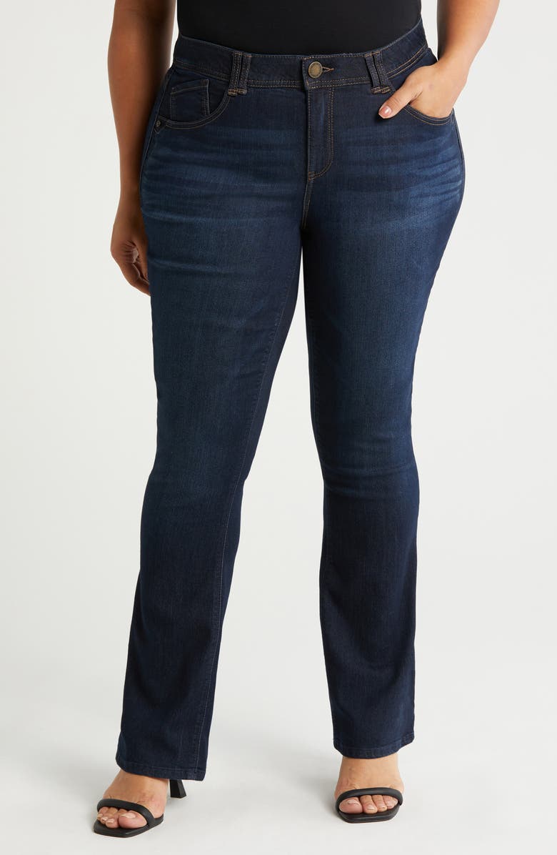 Wit & Wisdom Brittany 'Ab'Solution Itty Bitty Bootcut Jeans, Main, color, Indigo