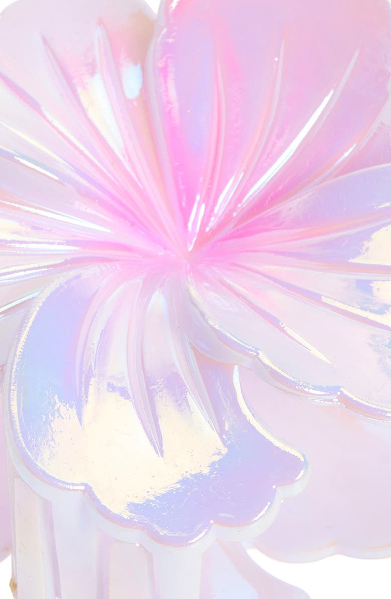 BP. Hibiscus Claw Clip, Alternate, color, White Iridescent