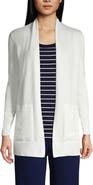 Lands' End Long Sleeve Open Long Cardigan Sweater