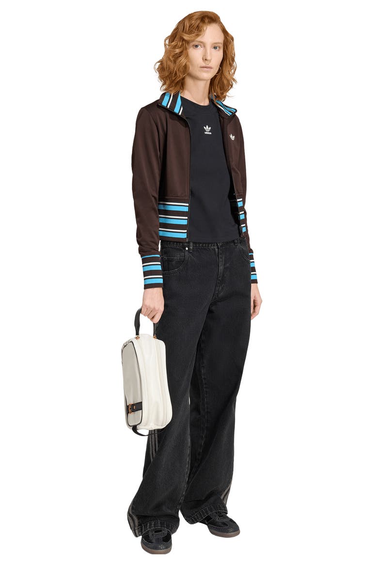 Vintage Track Jacket, Alternate, color, AURORA COFFEE/