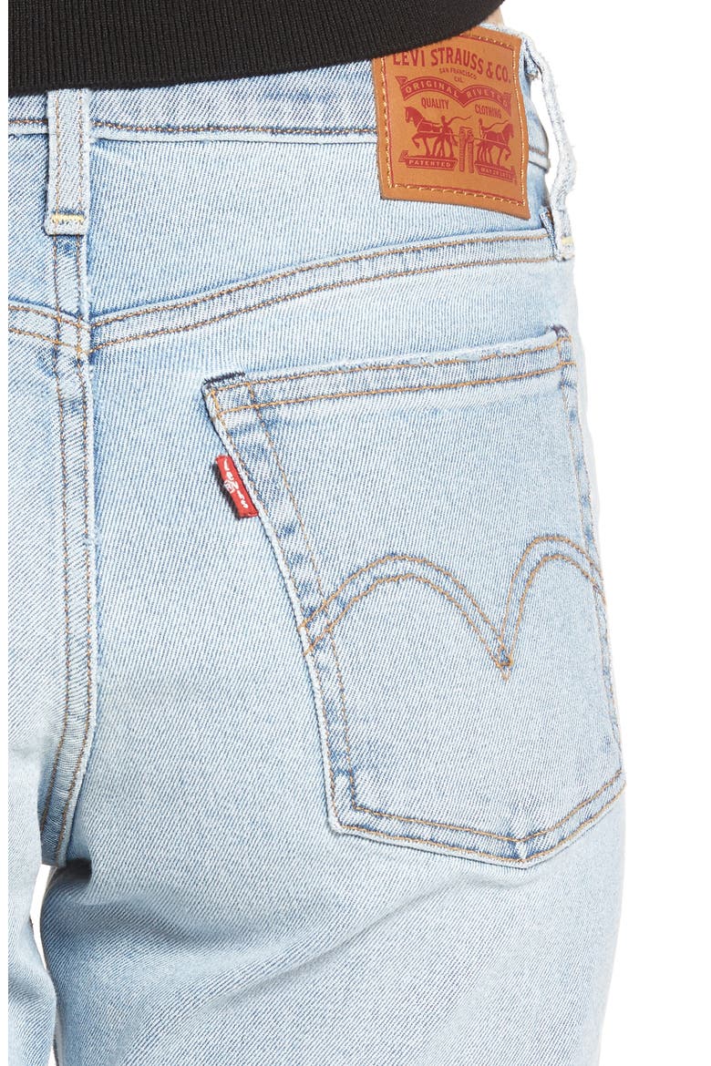 Levi's® Wedgie Icon Fit High Waist Crop Jeans, Alternate, color, BAUHAUS BLUES