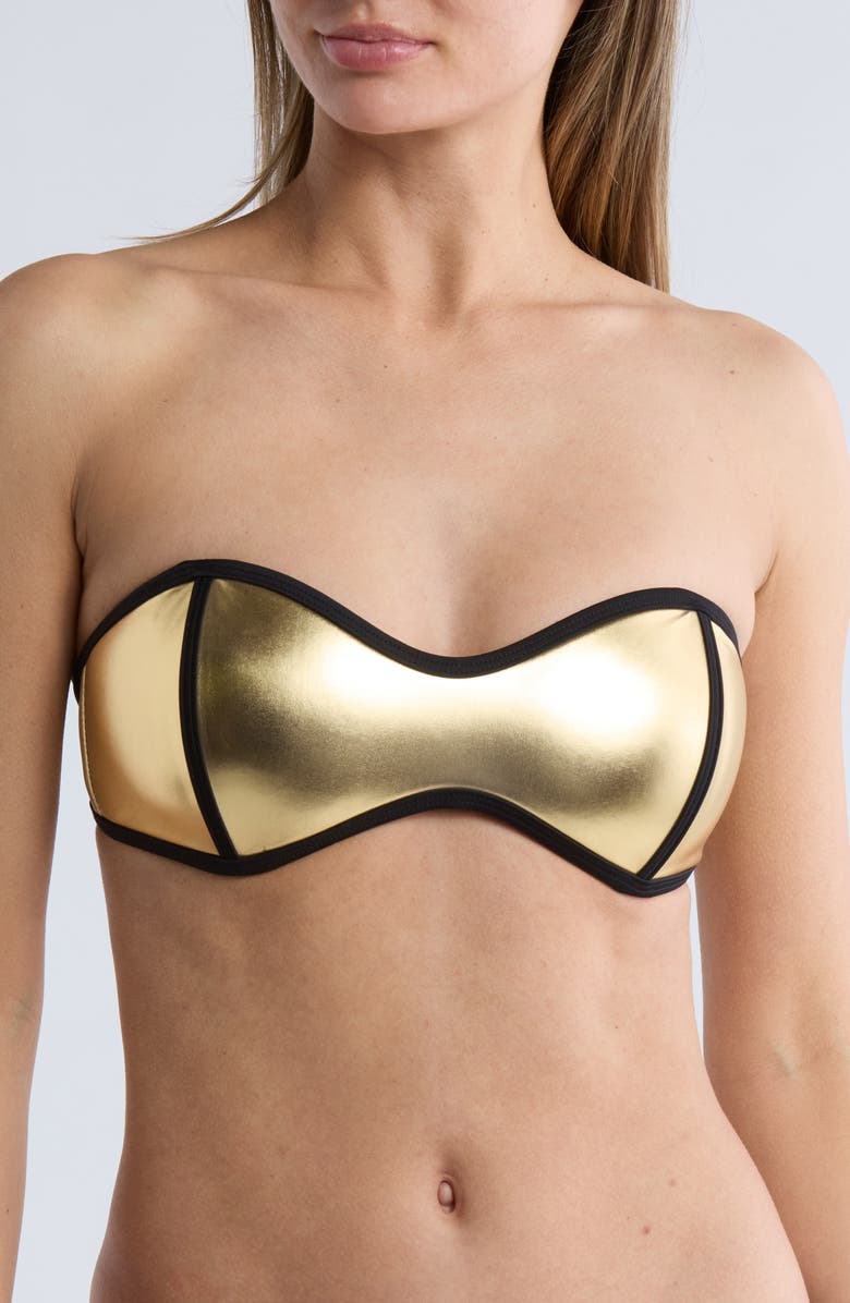 Good American Tainted Love Bikini Top, Alternate, color,