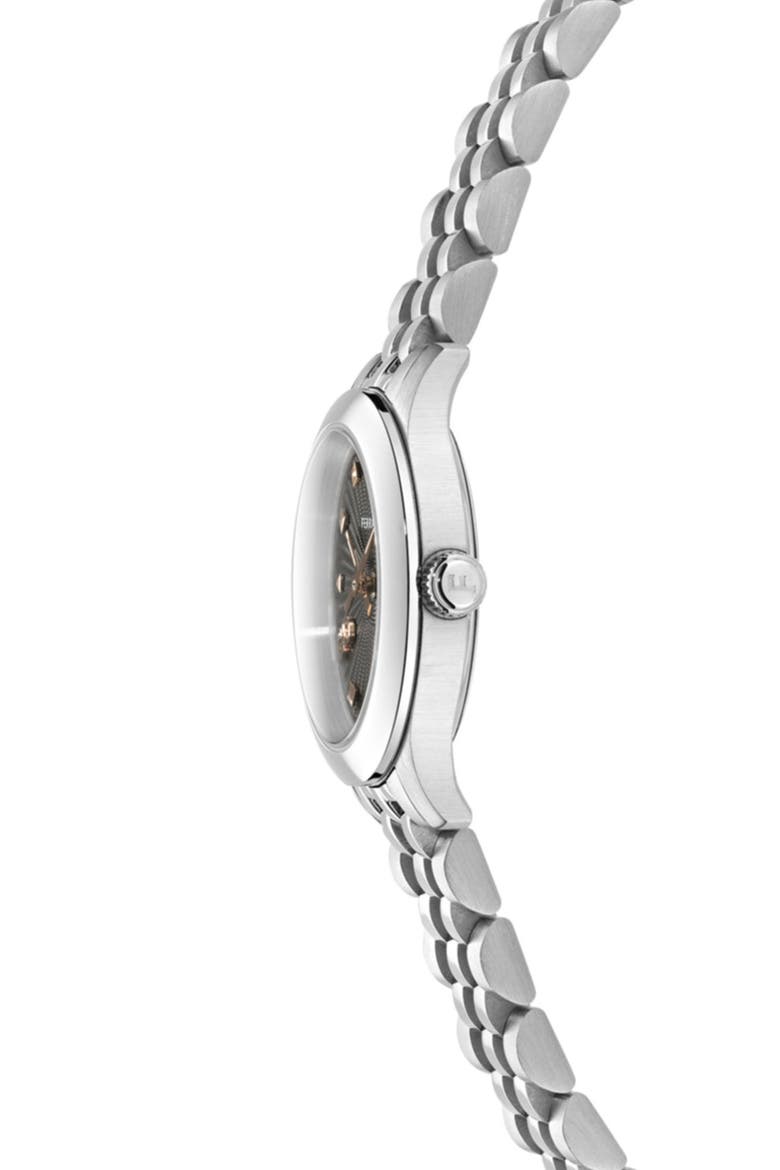 Duo Mini Bracelet Watch, 25mm, Alternate, color, BLACK/ STAINLESS STEEL