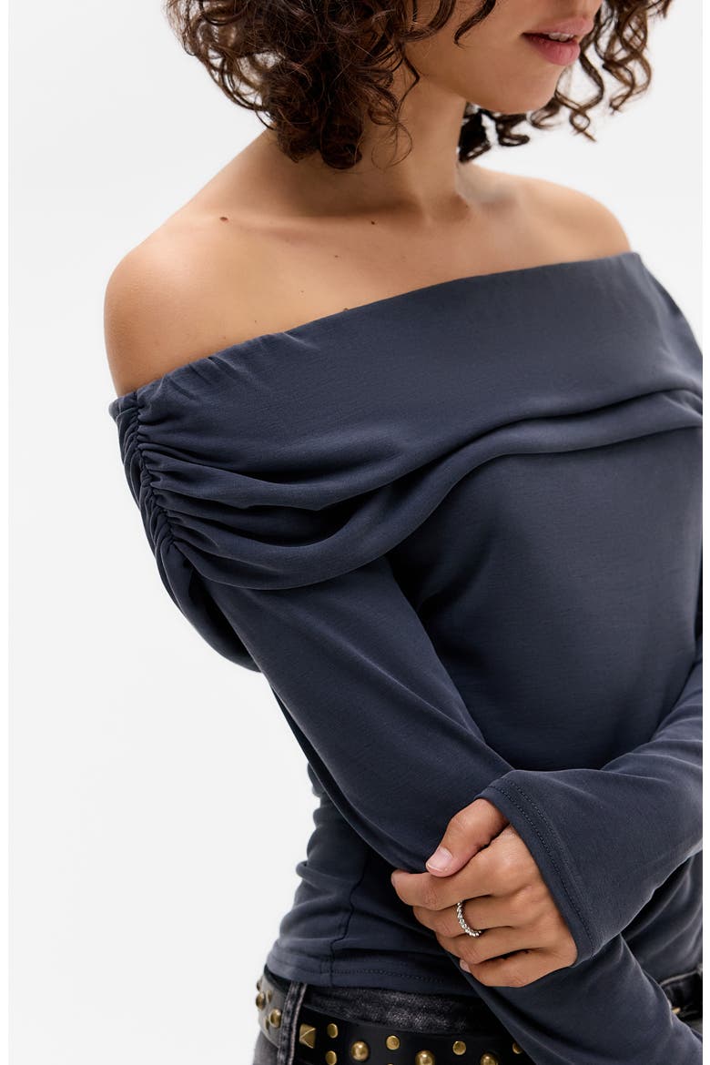 Ultimate Off the Shoulder Top, Alternate, color, BLACK