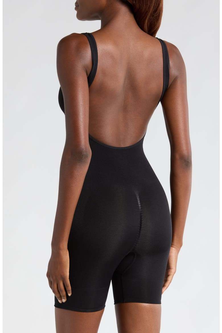 Low Back Bodysuit, Alternate, color, BLACK