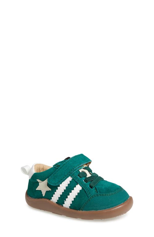 OLD SOLES Kids' 8072 WOS Ground Sneaker in Emerald Suede /Snow /Sporco 