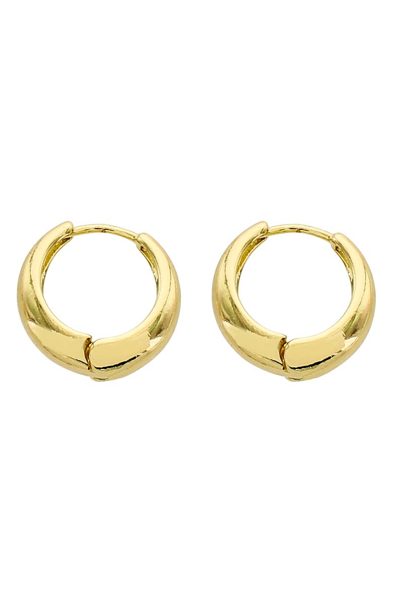 Panacea Tube Hinge Huggie Hoop Earrings, Main, color, Gold