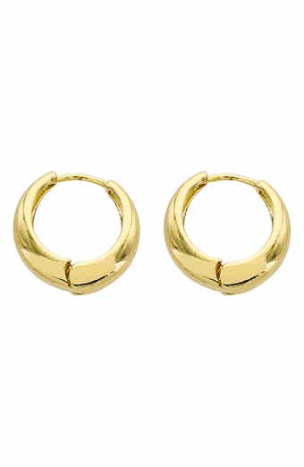 Panacea Tube Hinge Huggie Hoop Earrings