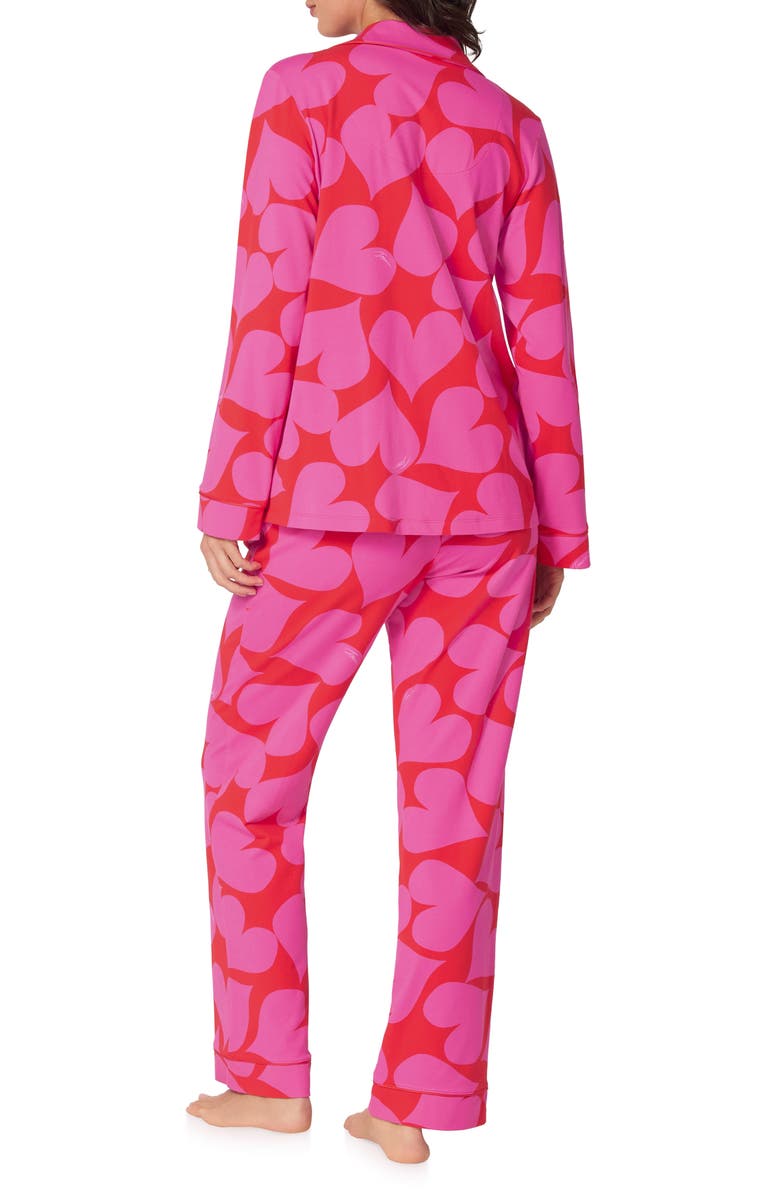 BedHead Pajamas Print Stretch Organic Cotton Pajamas, Alternate, color, Hearts