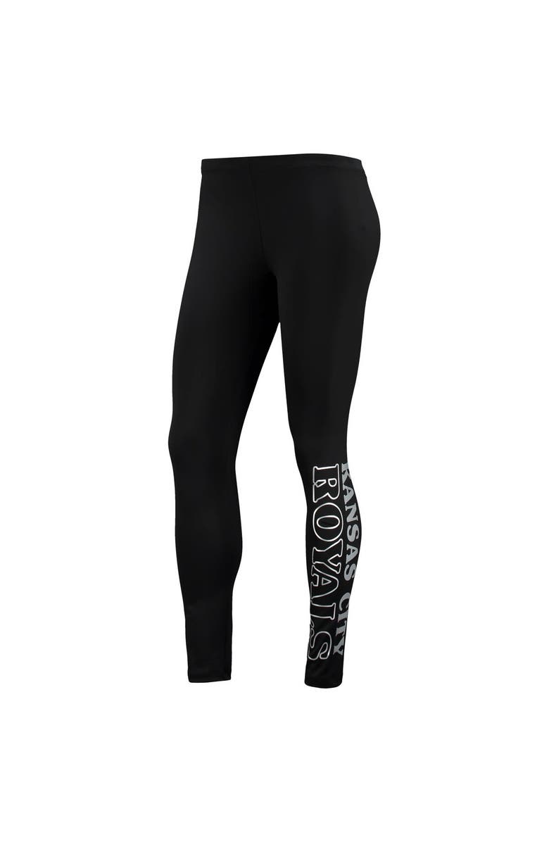 G-III 4HER BY CARL BANKS Women's G-III 4Her by Carl Banks Black Kansas City Royals Stadium Lightweight Leggings, Alternate, color,