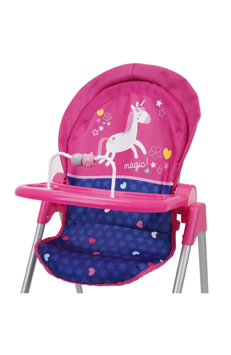 509 Unicorn Doll Highchair Kids, Fits Dolls 21", Alternate, color, Multicolored
