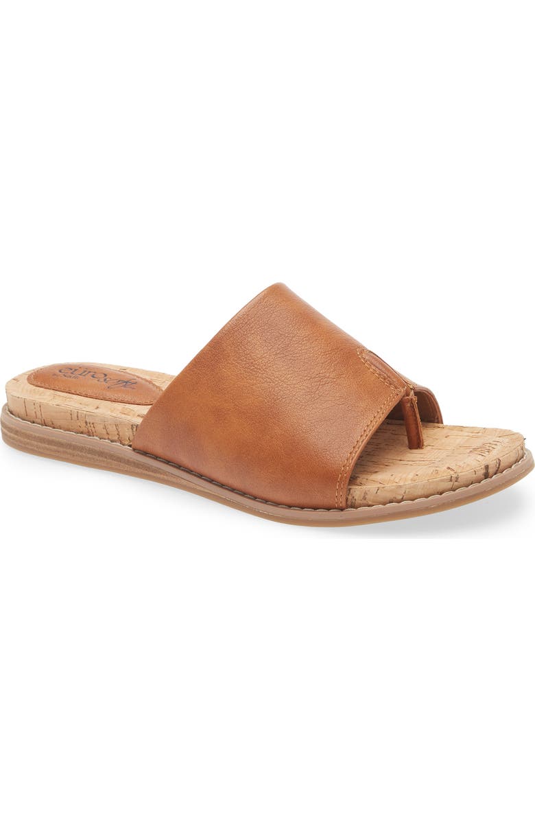 EUROSOFT Ellamae Slide Sandal, Main, color, Brown