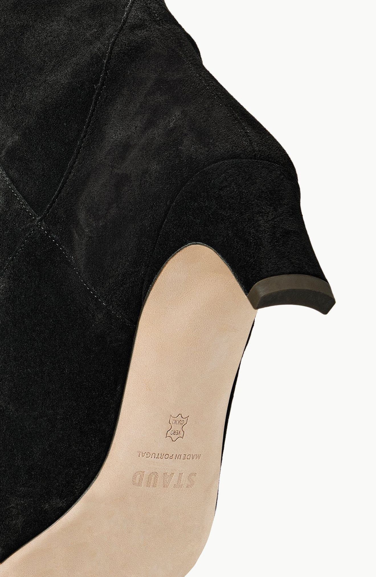 STAUD Wally Western Boot, Alternate, color, Black Suede