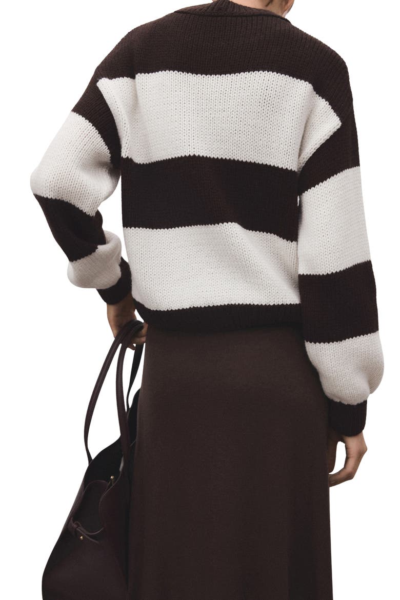 Knit Striped Sweater, Alternate, color, ECRU