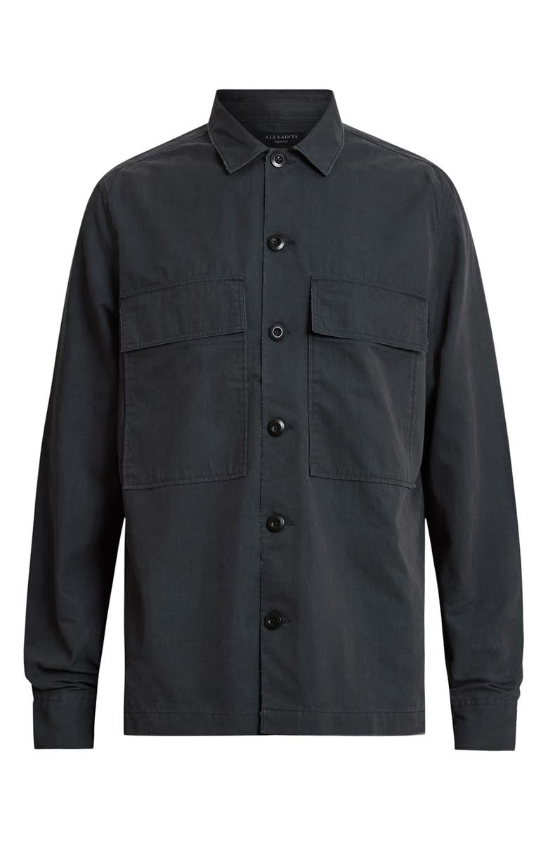 AllSaints Sanpha Button-Up Overshirt, Alternate, color, 
