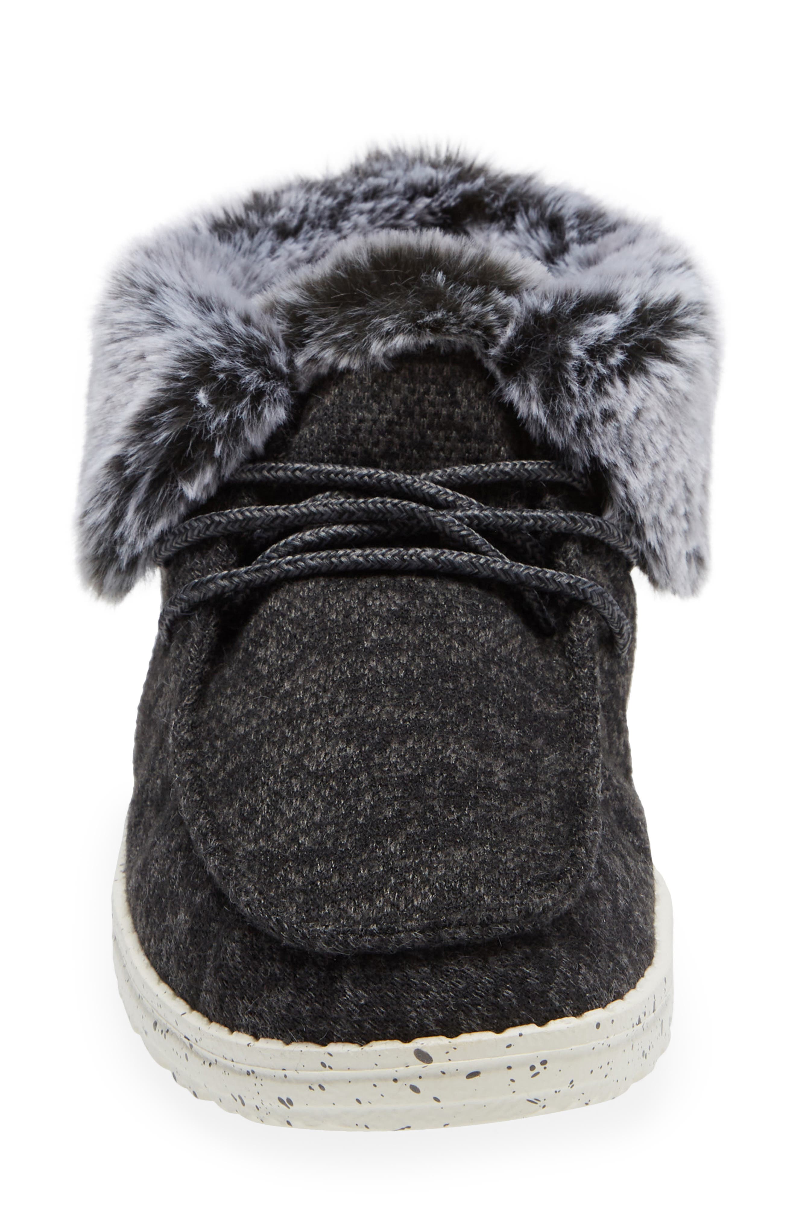 Hey Dude Britt Faux Fur Ankle Boot, Alternate, color, 