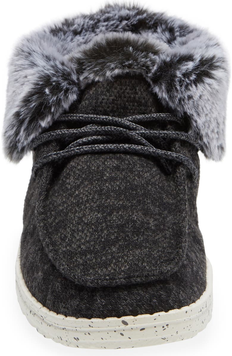 Hey Dude Britt Faux Fur Ankle Boot, Alternate, color,